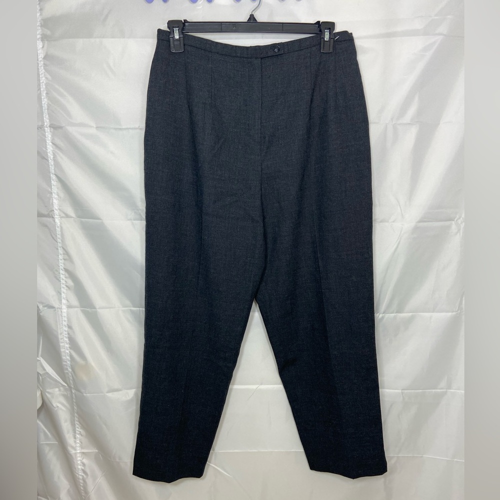 NWOT Vintage Harve Benard women’s dark gray 100% wool trousers pants size 16